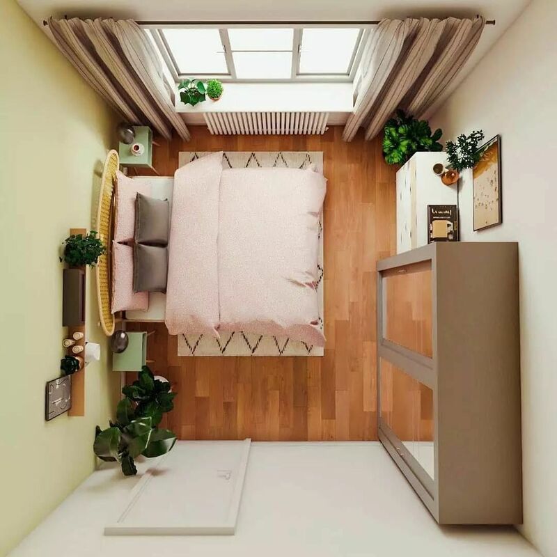 mẫu thiết kế phòng ngủ có diện tích nhỏ decor đẹp 2023